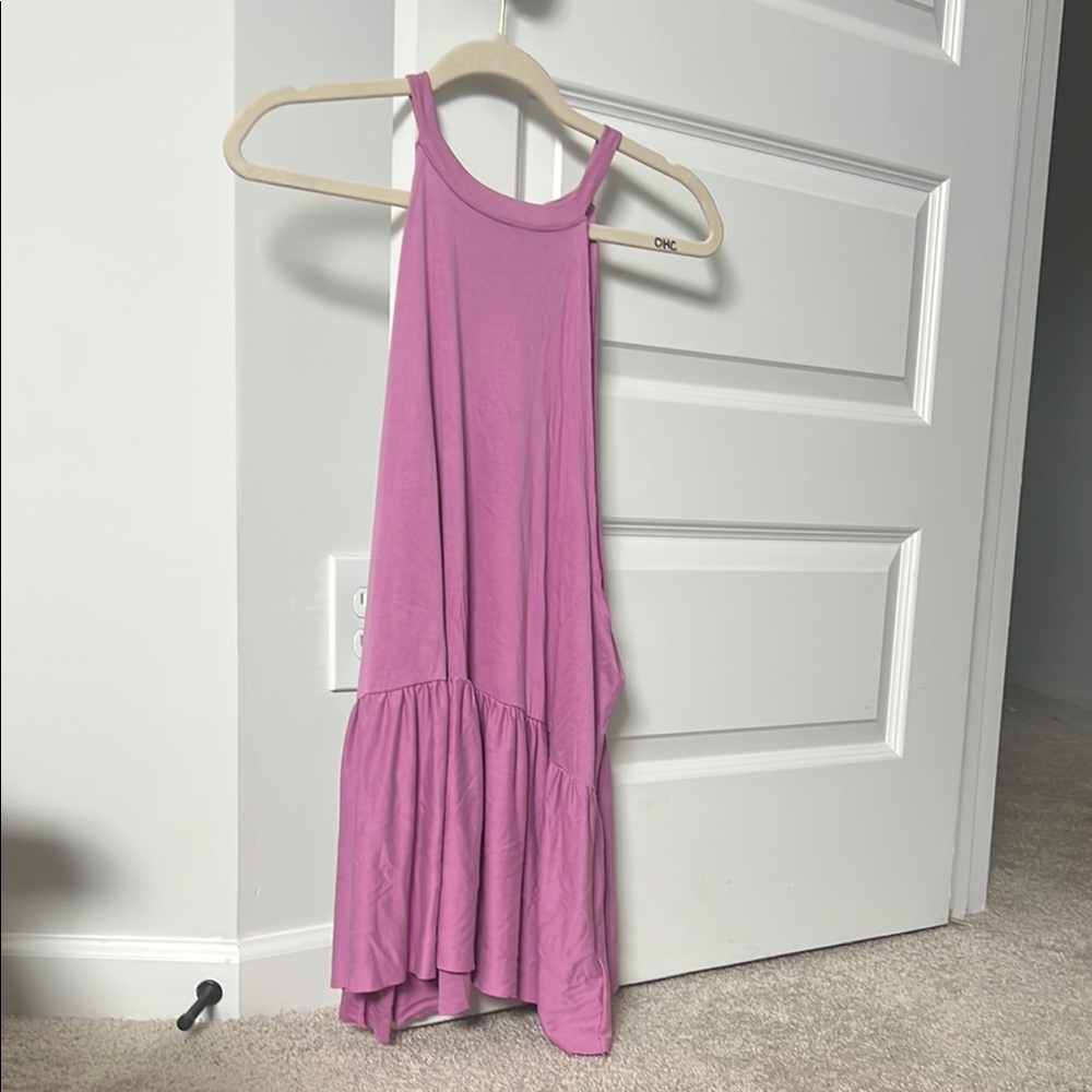 Pink halter top